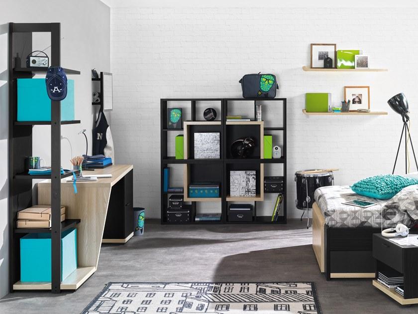 GAUTIER Модульный открытый книжный шкаф из меламина Urban 1a12300 - Вид №7