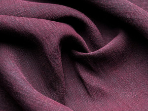 Льняная однотонная ткань