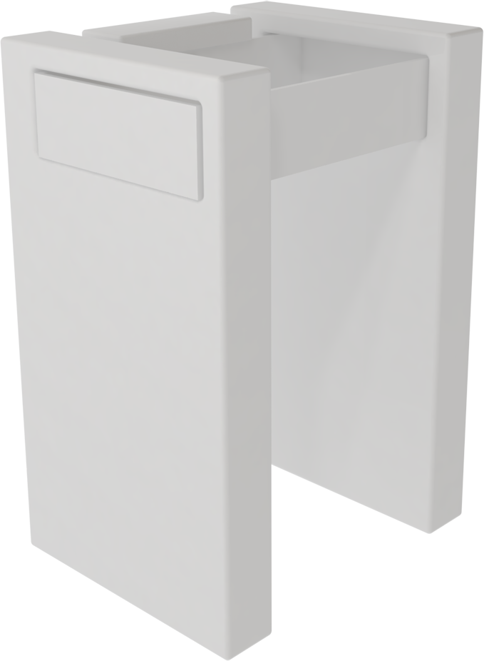 BXLACOL60BWLC0 Напольная раковина стоящая GSG CERAMIC BOX