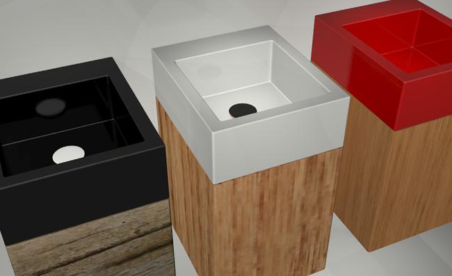 SQULAV26 Подвесная раковина настенная GSG CERAMIC SQUARE - Вид №2