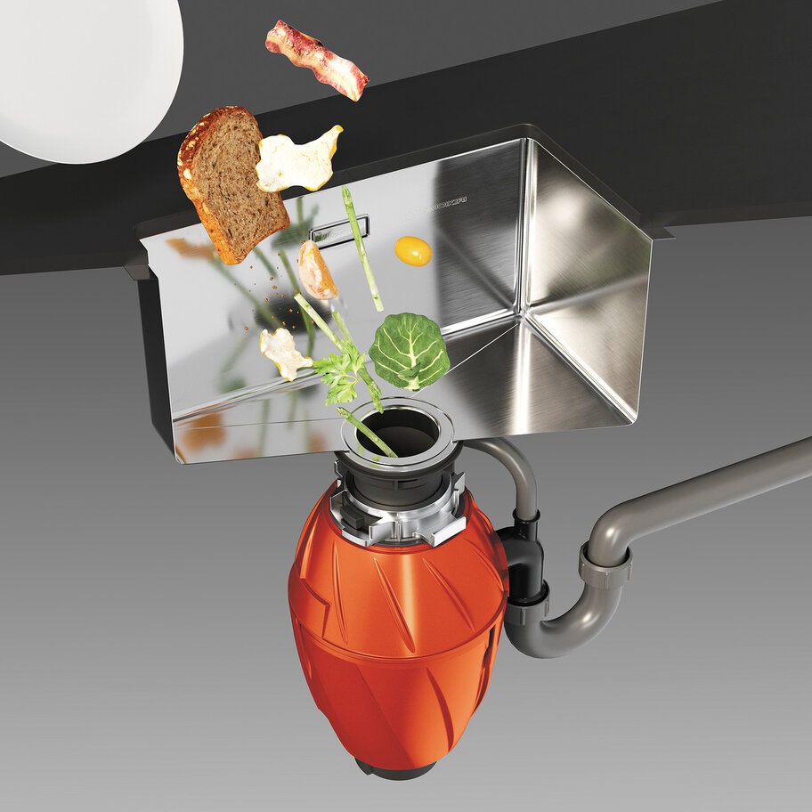 Измельчитель пищевых отходов Omoikiri Nagare 1000 4995058 для кухонной мойки, постоянный магнит - Вид №2