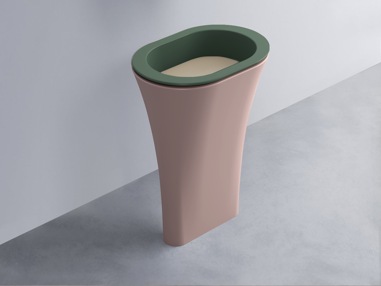 AMLA65-MU+AMPILO-AV+AMCOLO-CP Раковина Amedeo Ovale отдельностоящая cielo Enjoy + Amedeo Ceramica Cielo