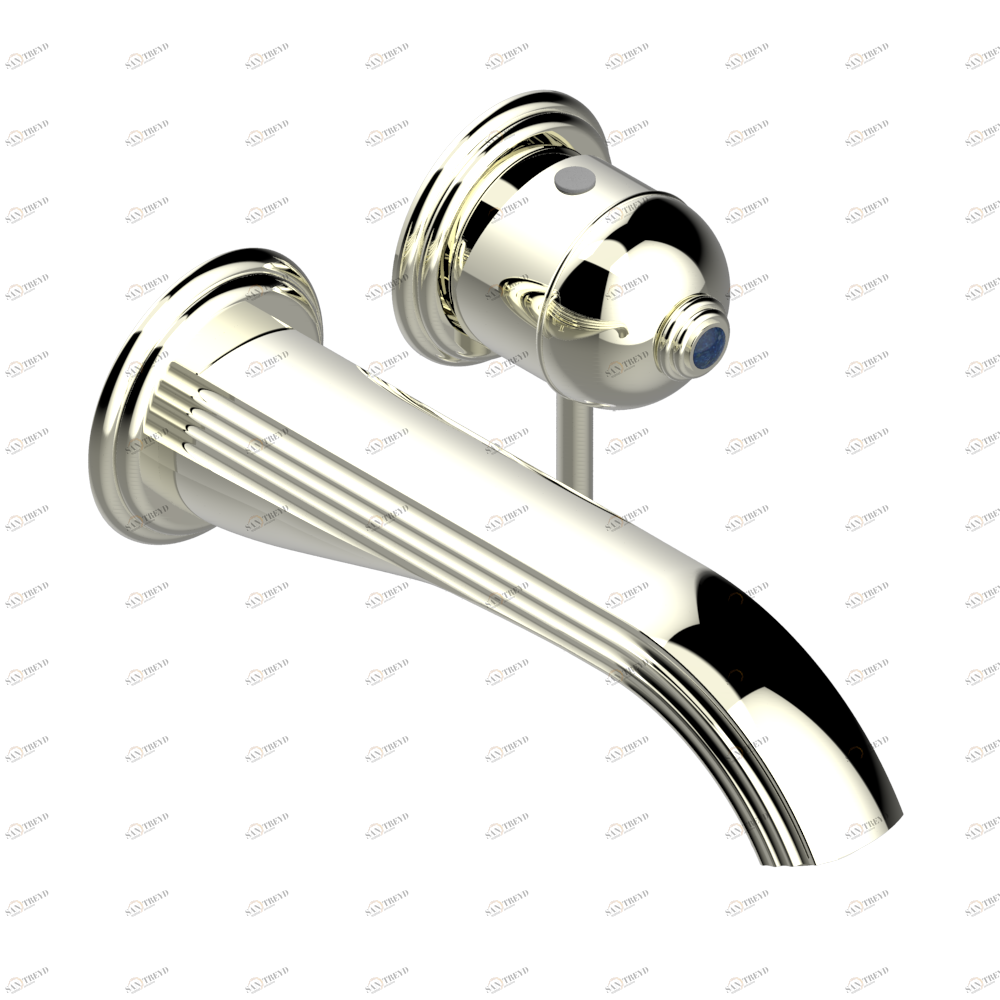 U7B-6541B Trim only for Built-in basin mixer with spout (two x 1/2'' inlets and one 1/2'' outlet), without waste Thg-paris Trocadéro с лазуритом Никель U7B 6541B CAT.B