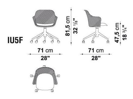 Офисное кресло с 5 спицами B&B Italia Project джут ARCH-00009318 - Вид №5