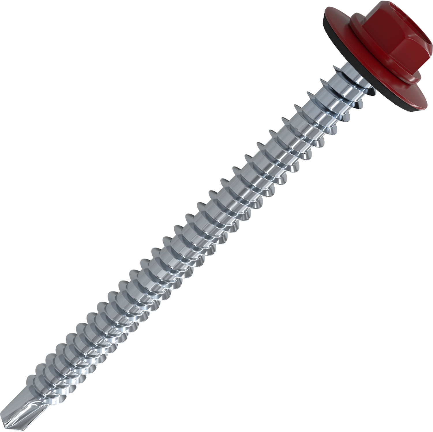 82182040 Кровельные саморезы RAL3005 сверлоконечные красные 4.8Х65, упаковка 50 шт. STLM-0021344 STANDERS