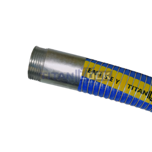 Композитный МБС рукав ENISEY, вн.диам. 75 мм, GGE, длина 4 м, на концах штуцер нар.р, алюминий TL075EN-4000AL TITAN LOCK