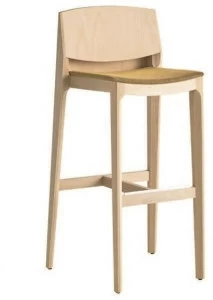 Capdell Высокий деревянный табурет со спинкой Isa 141b