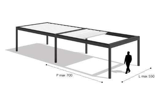Алюминиевая беседка Pratic Hi Pergolas ARCH-00119664 - Вид №7