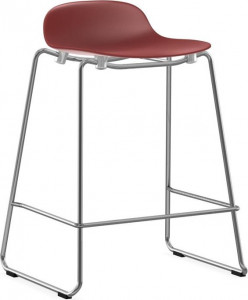 603235 Barstool 65 см Stacking Chrome Red Normann Copenhagen Form