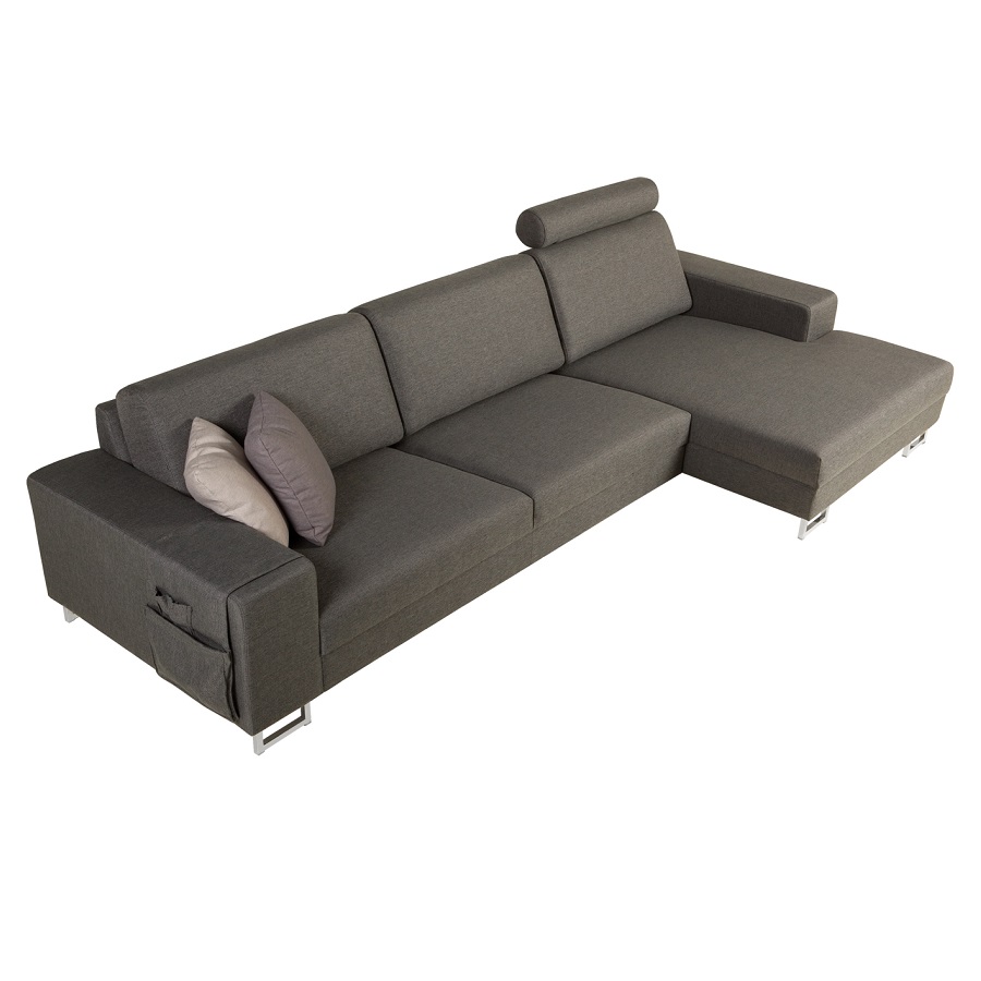 Диван угловой Quattro, правосторонний, темно-серый Sits S1576 - Вид №4