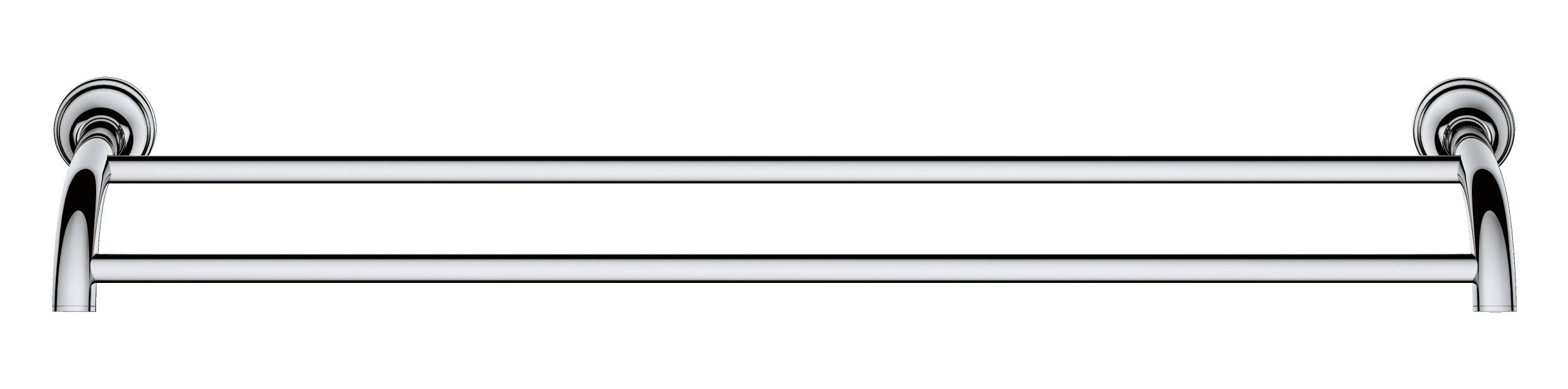 Двойной держатель для полотенца GROHE Essentials Authentic, хром (40654001) - Вид №1