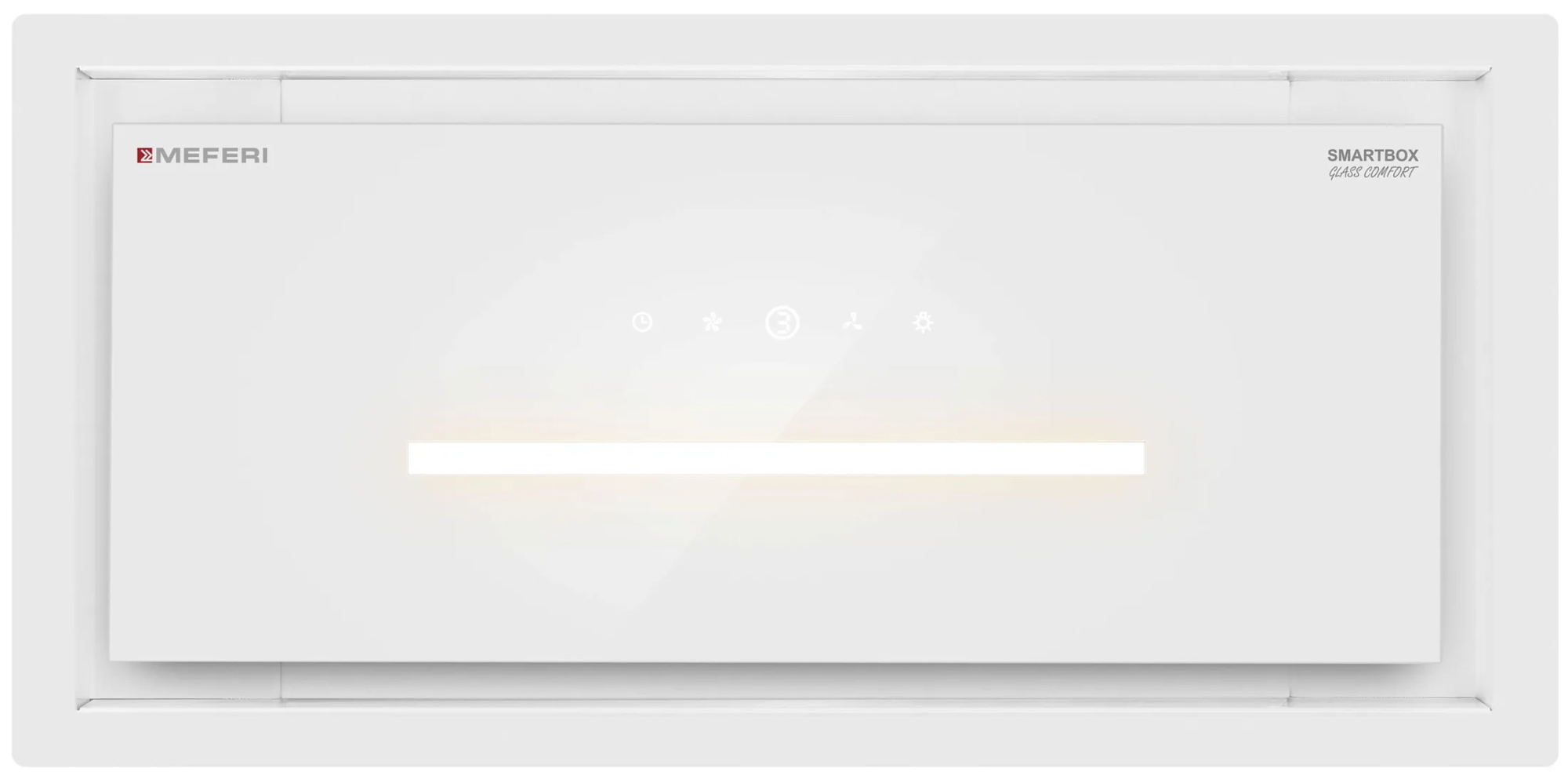 9270625 Вытяжка полновстраиваемая Meferi SMARTBOX60WH GLASS COMFORT белый/белый STDN-0096369 - Вид №6