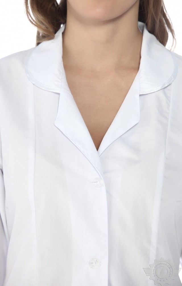 65774 Халат "Татьяна" белый  Медицинская одежда  размер 46/170-176 Спецодежда  - Вид №4