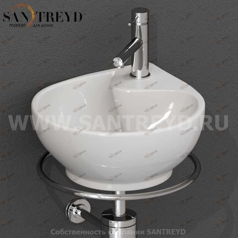 MI055 Держатель для полотенец 42 см Хромированный Globo GRACE Италия Ceramica Globo