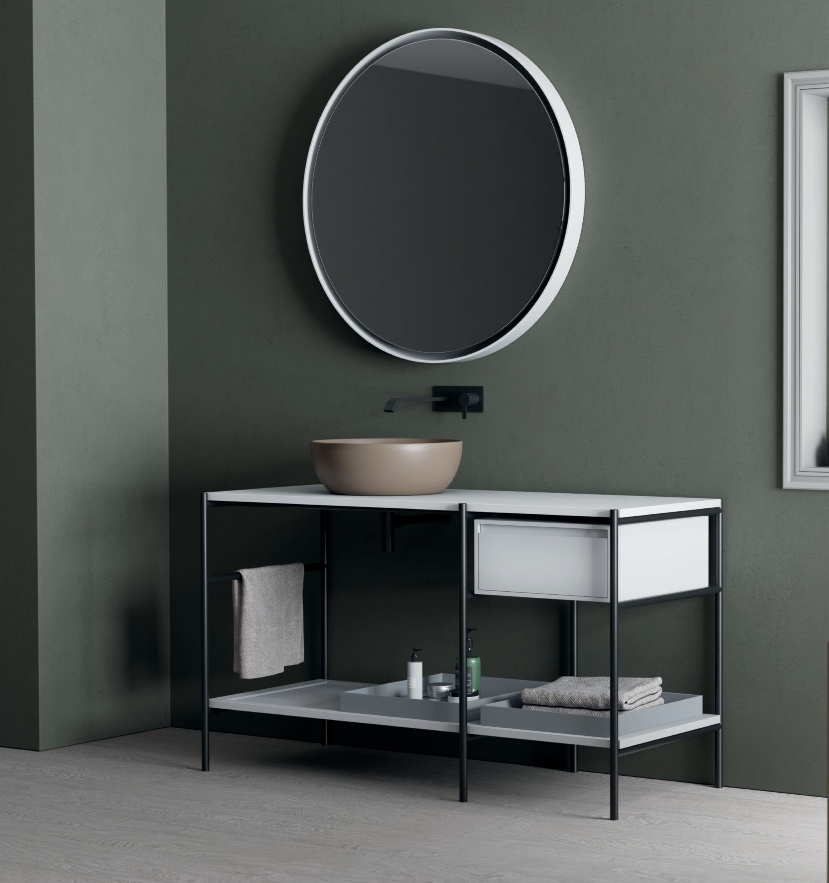 Секционная напольная раковина с ящиками Nic ARCH-00011994