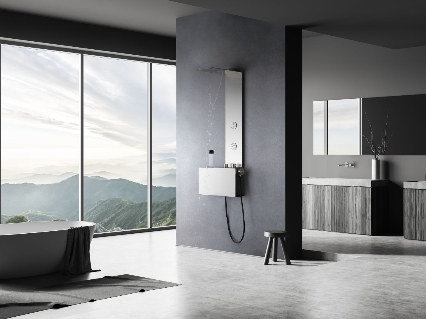 Однорычажный настенный смеситель для раковины из нержавеющей стали Cropelli Alyssia ARCH-00024336 - Вид №3