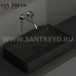 B6R63AR Накладная раковина на столешницу  прямоугольная Ceramica Globo T-EDGE