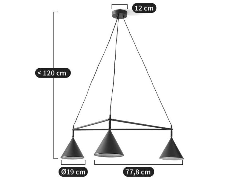 Металлический светодиодный подвесной светильник AMPM Moke ARCH-00073092 - Вид №6