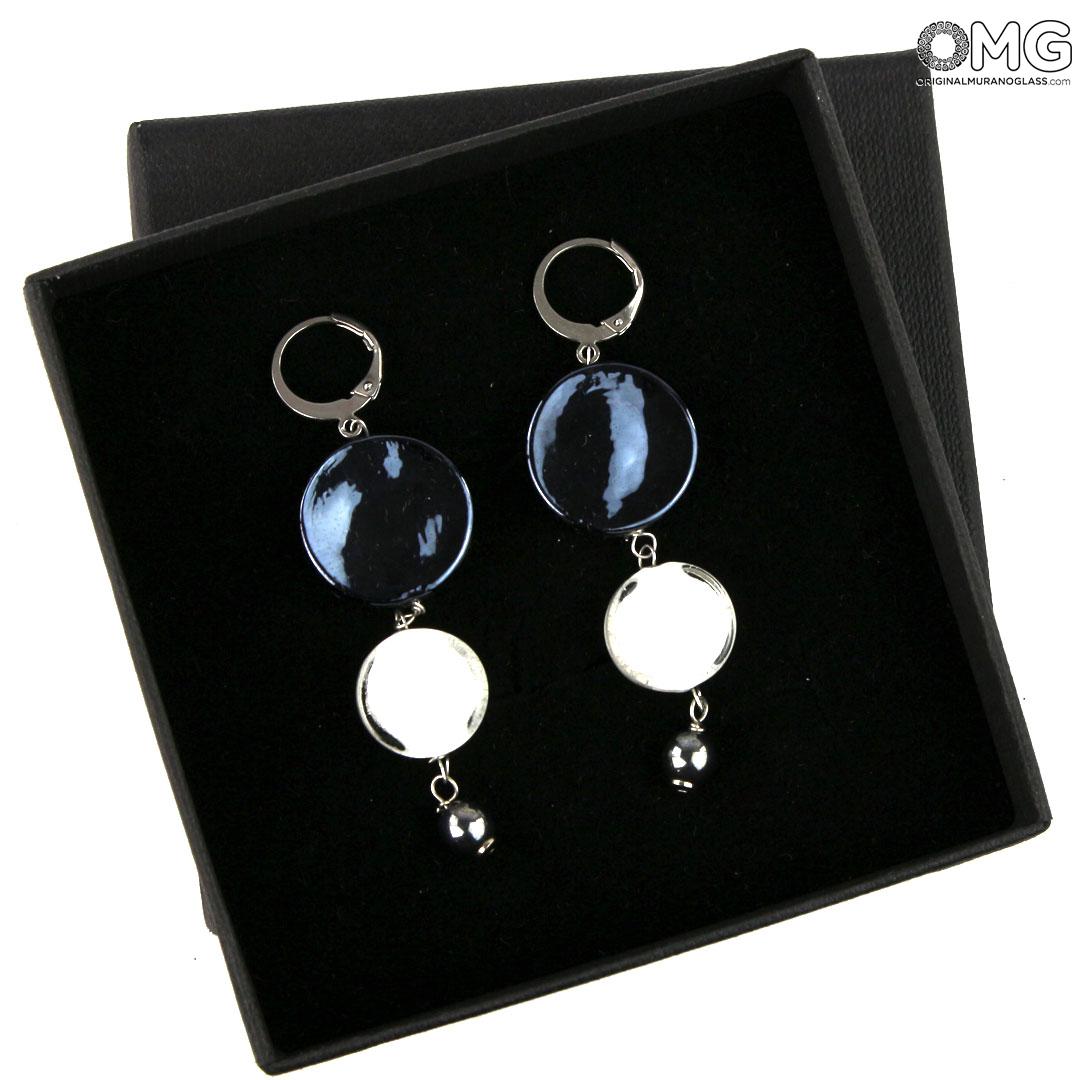 3939 ORIGINALMURANOGLASS Серьги-подвески Карамелька - Коллекция Antica Murrina - муранское стекло OMG 6 см  - Вид №1