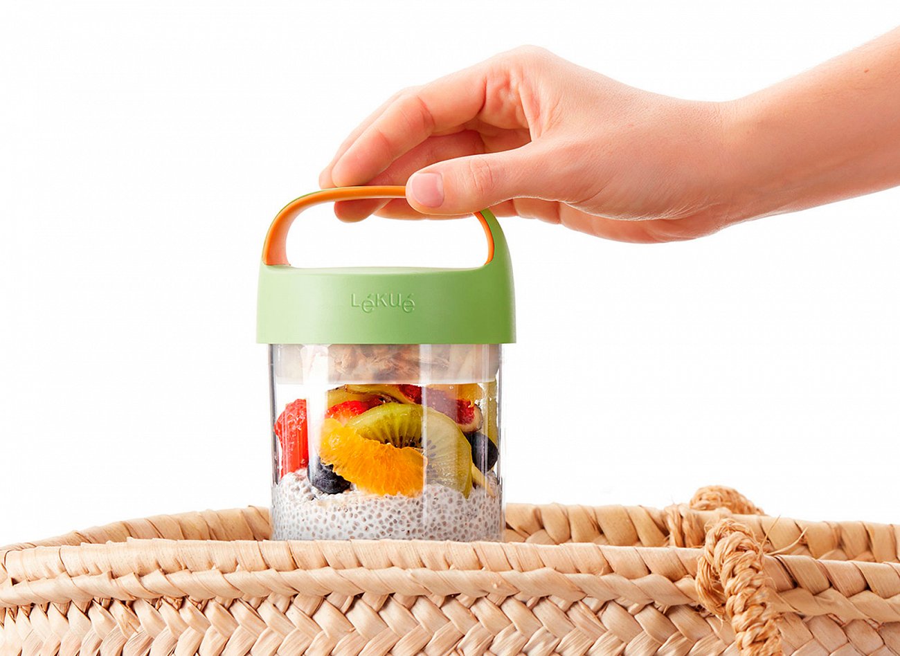 Банка стеклянная зеленая 400 мл Lekue LEKUE  00-3951981 Зеленый;прозрачный  - Вид №4