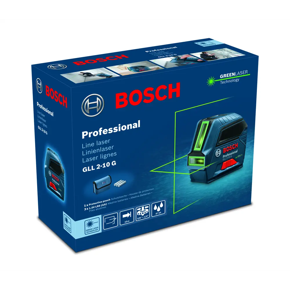 Уровень лазерный Bosch Professional GLL 2-10 G 0601063P00, 10 м 84373439 STLM-2122182  - Вид №3