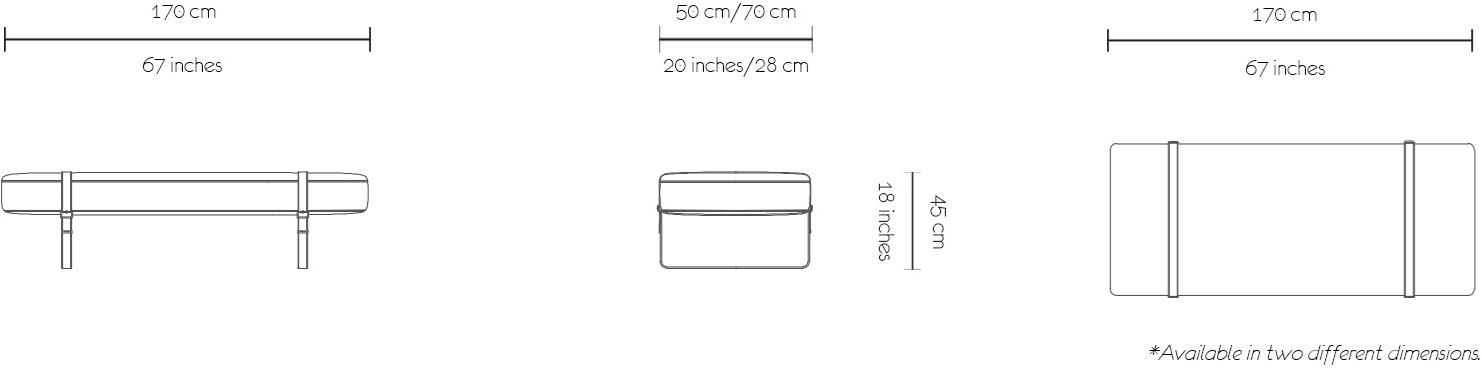 MORADA Мягкая скамья из ткани Bond sun-id-1355707 - Вид №5