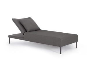 Садовая кровать с откидной спинкой из ткани