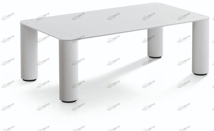 Midj Низкий прямоугольный журнальный столик из крашеного металла sun-id-1349350