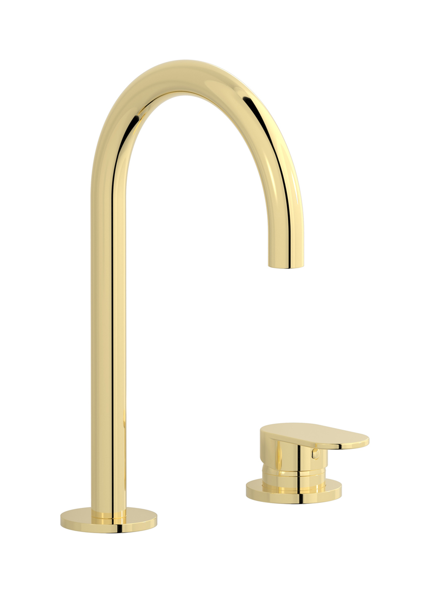 Смеситель для раковины на 2 отверстия WE ARE IB k2394ii Pale Gold K2