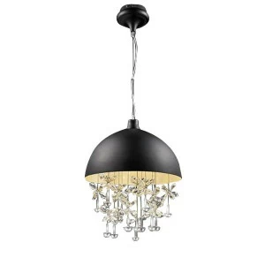 Подвесной светильник Crystal Light 15 black от Delight Collection MD2551/15 DELIGHT COLLECTION ДИЗАЙНЕРСКИЕ 243729 Прозрачный;черный