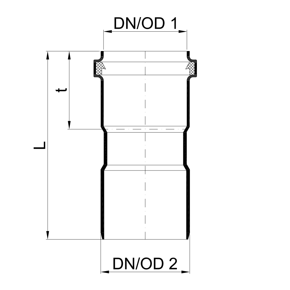 02881 Соединения с трубами POLO-KAL поколения до 1960 г. Tece  - Вид №1