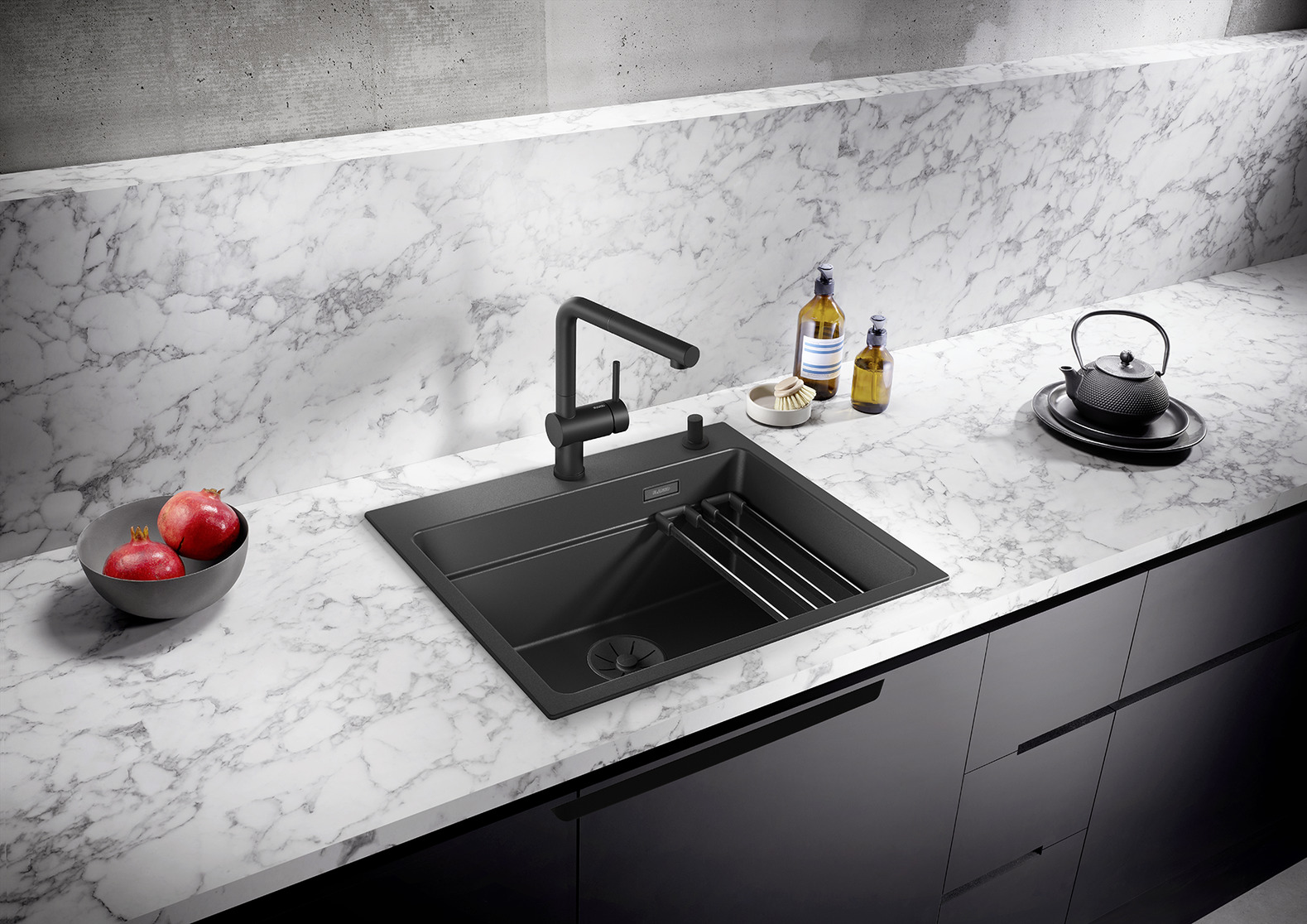 524539 Кухонная мойка Blanco Etagon 6 антрацит  Blanco Etagon Антрацит - Вид №2