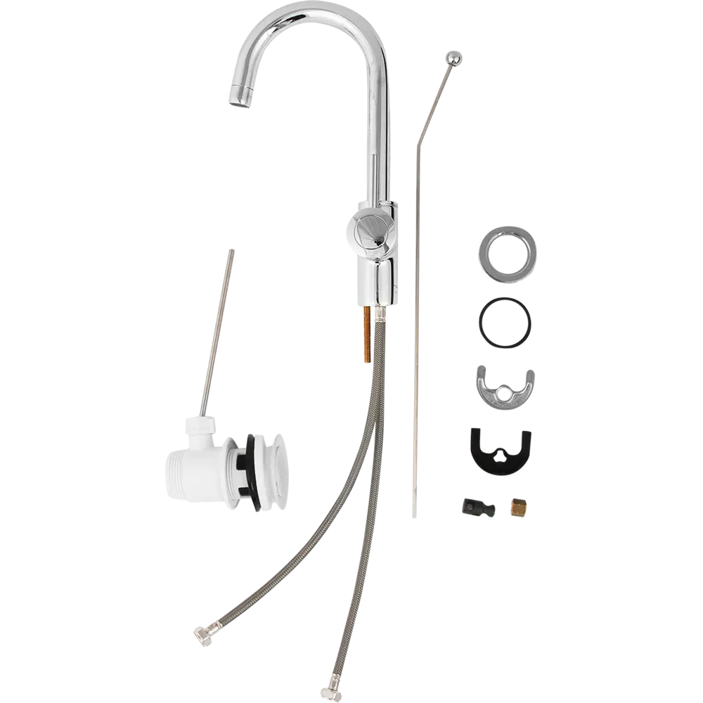 Смеситель для раковины Grohe Start Classic однорычажный с высоким изливом цвет хром 81897756 STLM-2192580 Bau Classic - Вид №1
