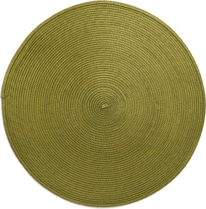 10623229 Harman Салфетка подстановочная круглая 38см "Улитка" (оливковая) Полипропилен 