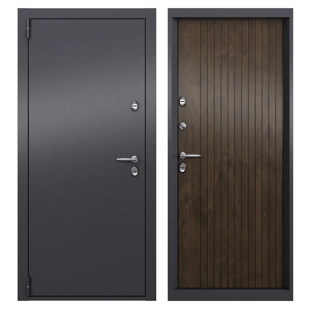 Дверь входная металлическая Стартер Про 95x205 см левая акация темная TOREX STLM-2172816