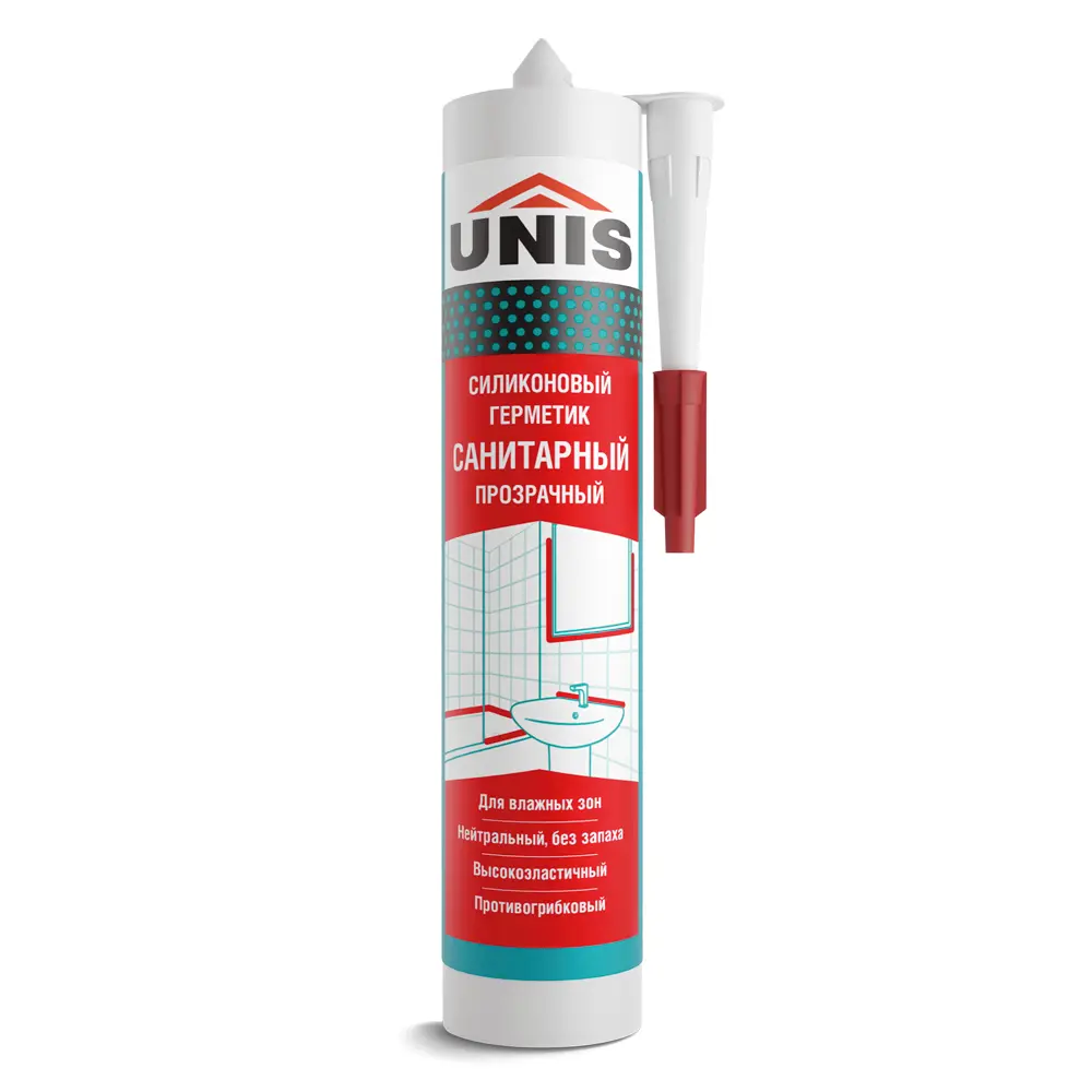Герметик силиконовый Unis UN-85 прозрачный 300 мл Santreyd STLM-2157123 - Вид №1