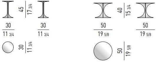 Minotti Круглый металлический журнальный столик в современном стиле sun-id-1471034 - Вид №3