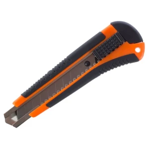 Нож 18 мм двухкомпонентная ручка