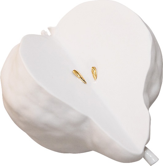 103434 Klimenkoff Дек-е изделие "Груша" зол. Фарфор твердый 