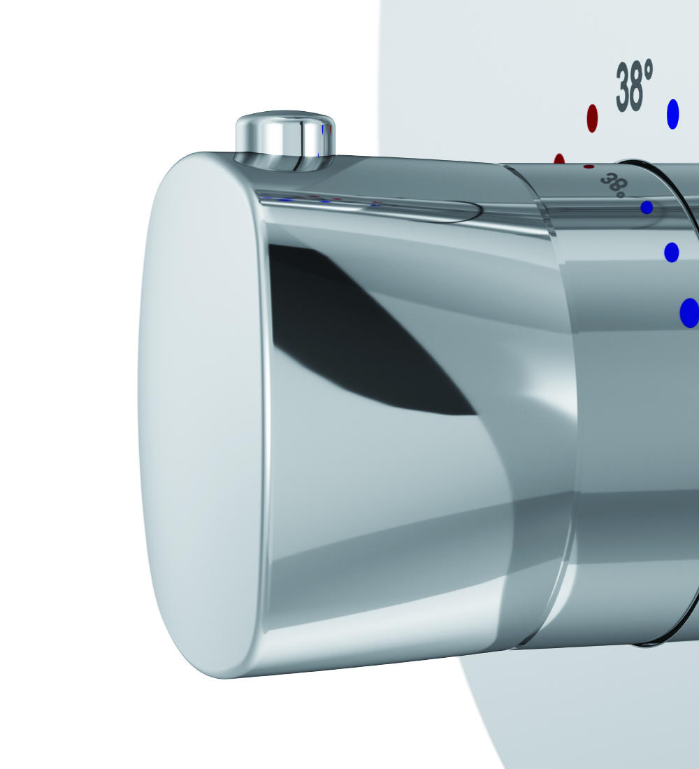 F71A75600 cмеситель д/душа монтируемый в стену с термостатом хром шт. AM.PM Spirit 2.1  - Вид №4