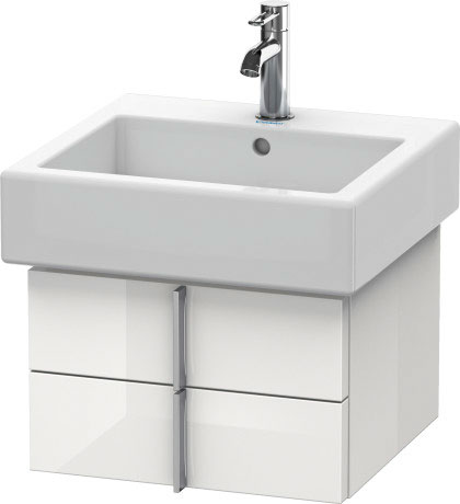VE620302222 Vero Тумбочка подвесная Белый глянцевый декор Duravit - Вид №1