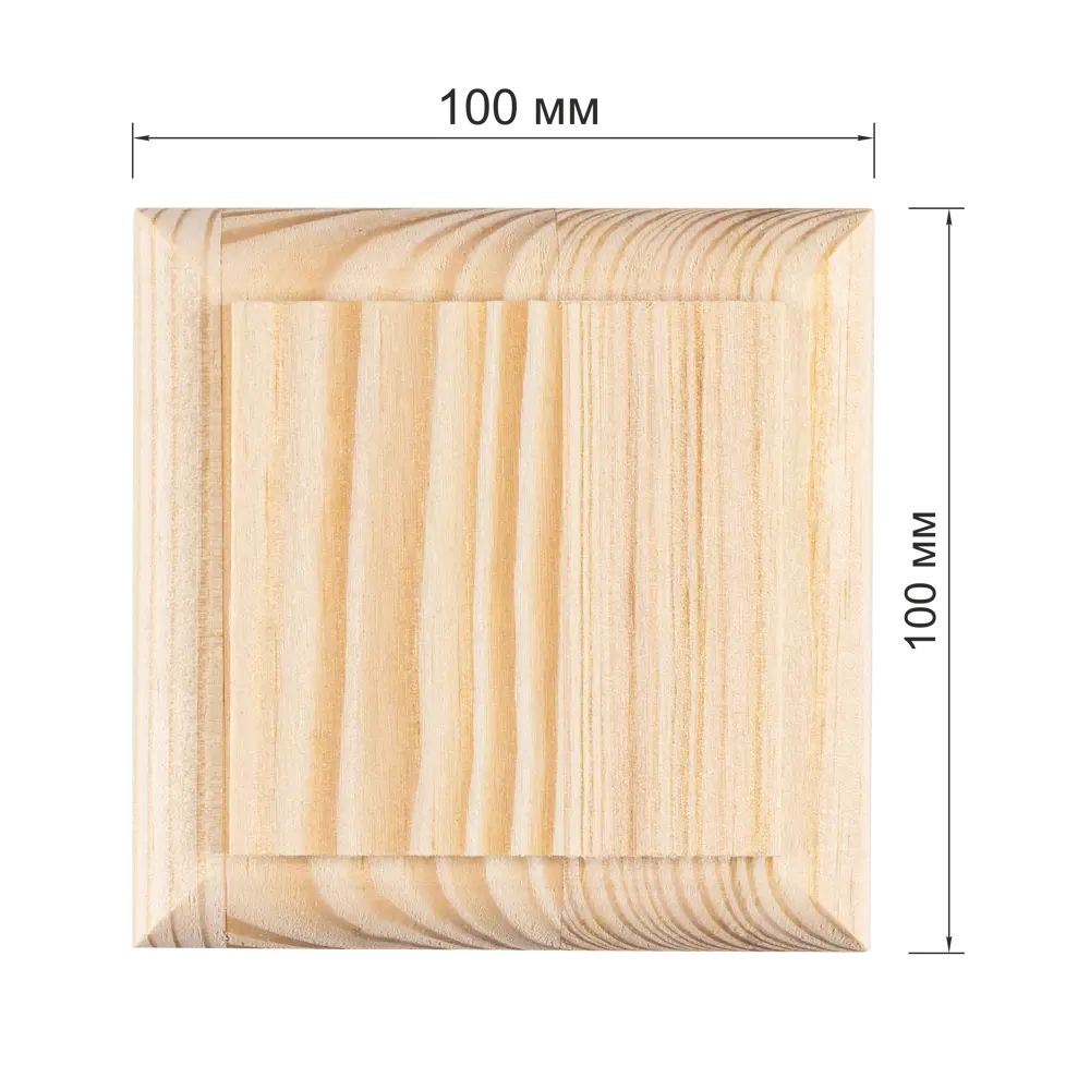 Santreyd - Декоративная крышка для столба из натуральной сосны 100×100 мм 81990096 STLM-0016698 - Вид №2