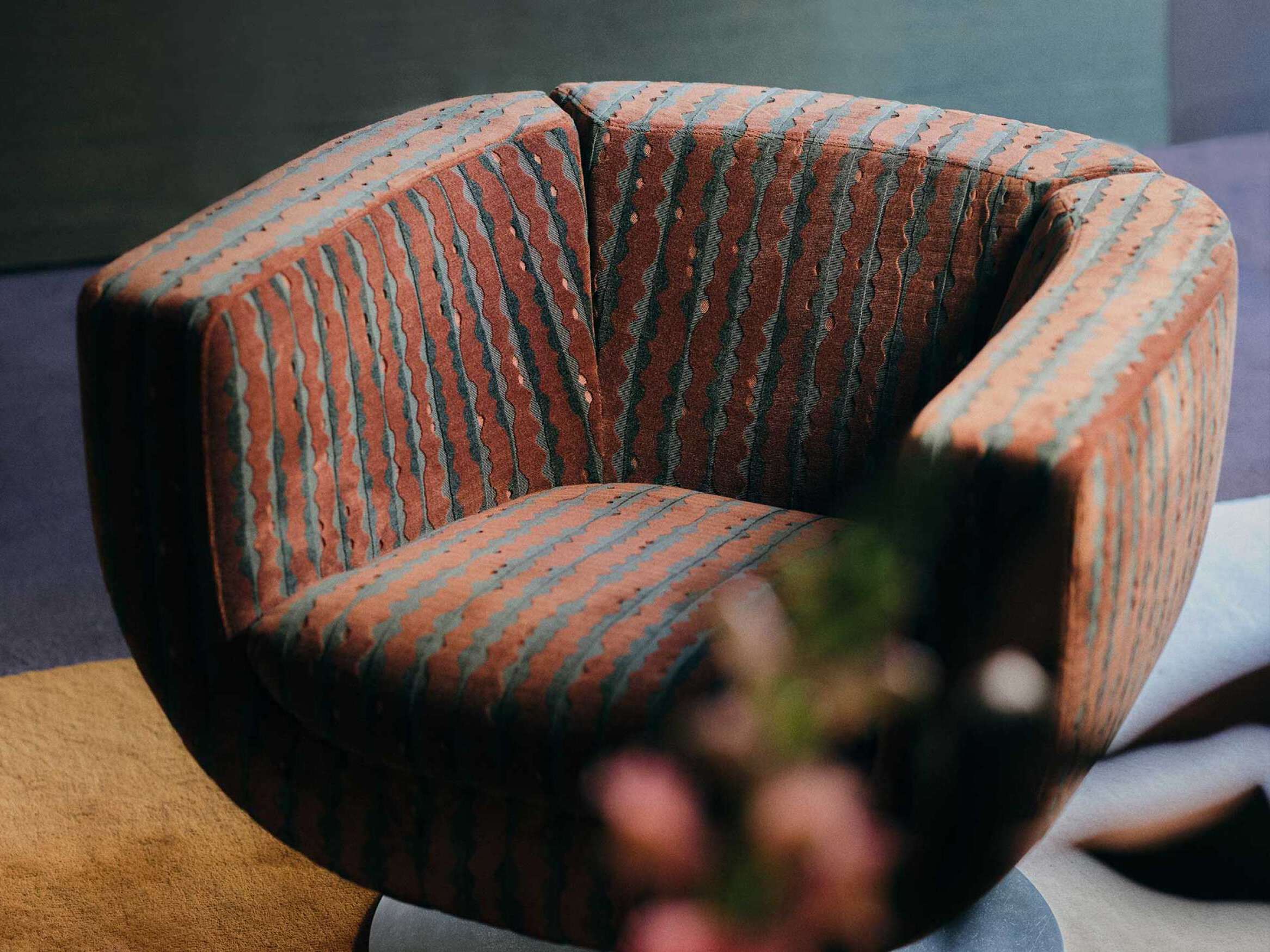 Бархатная обивочная ткань Élitis ORSO ARCH-00059696 - Вид №1