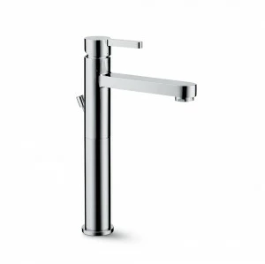 Высокий однорычажный смеситель для верхней раковины со сливным гарнитуром 1 ”1/4. ERGO NEWFORM Италия