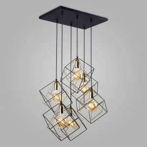 Подвесная люстра TK Lighting 2779 Alambre TK LIGHTING ДИЗАЙНЕРСКИЕ, ALAMBRE 313341 Черный