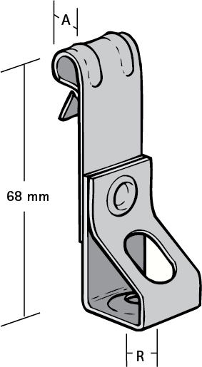 57421055 Крепление для электромонтажа Britclips® PHV ICT для вертикальных балок WALRAVEN  - Вид №1