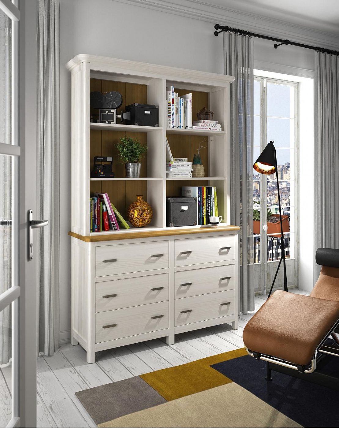 090475 Книжный шкаф Grupo Seys Cerdena Santreyd 