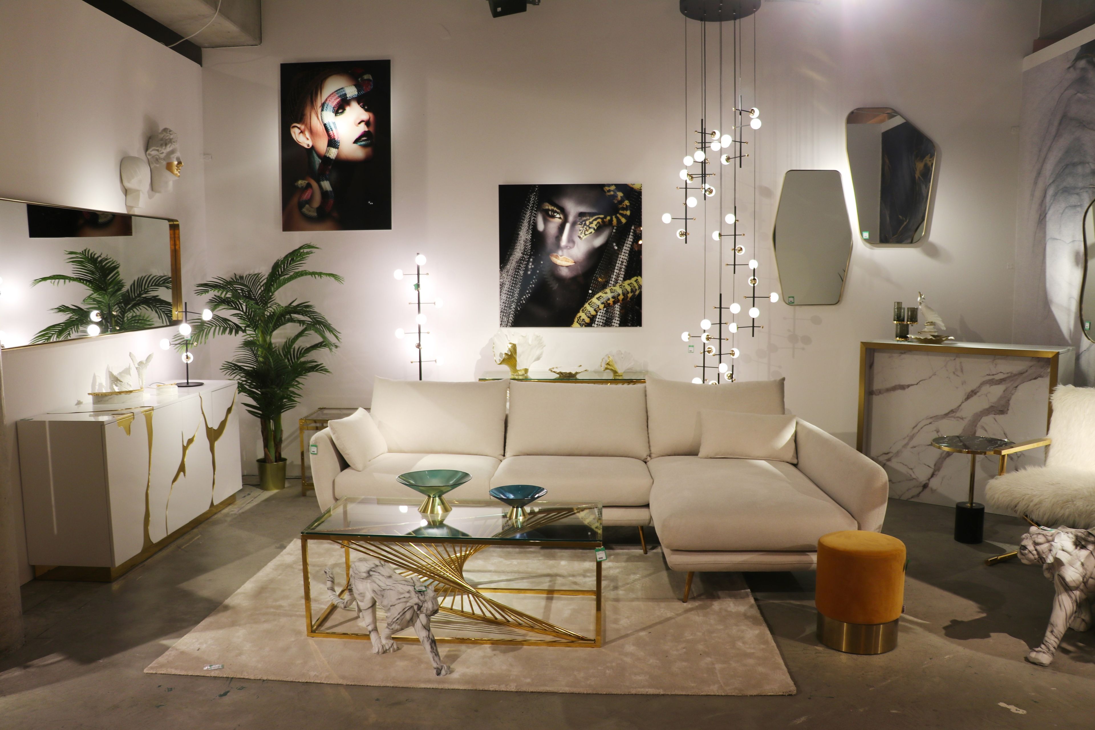 Полиэстер диван с полуостровом KARE Design AMALFI ARCH-00044797 - Вид №14