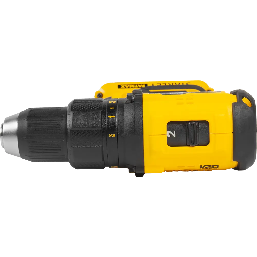 Дрель-шуруповерт аккумуляторная бесщеточная Stanley Fatmax SBD710M2K, 18 В Li-ion 2х4 Ач STLM-2062538 - Вид №2