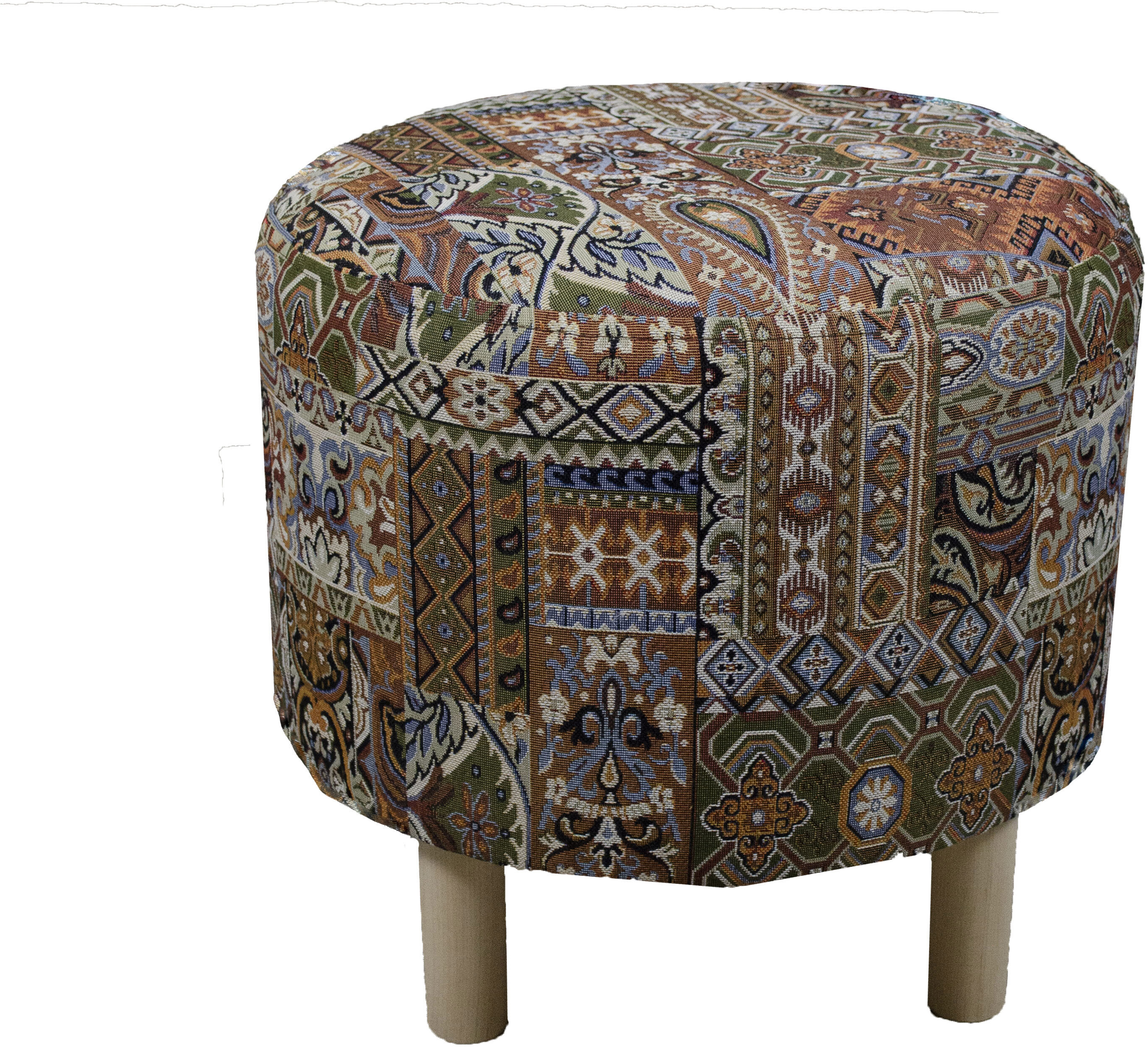 91052968 Пуф Восток 38x42x38 см цвет коричневый STLM-0458921 OCTOBER HOME